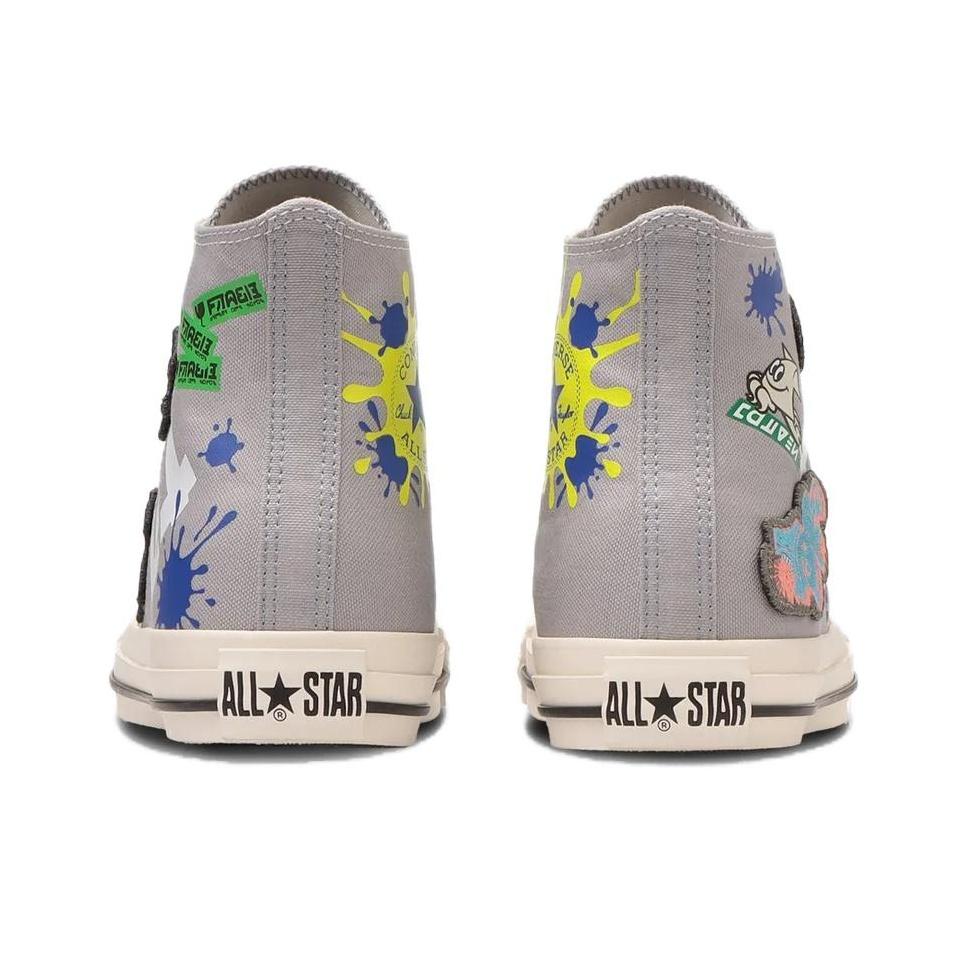 Converse Splatoon 3 X  All Star LC HI High-Top Canvas Shoes Unisex Sneakers Gray 31312950210