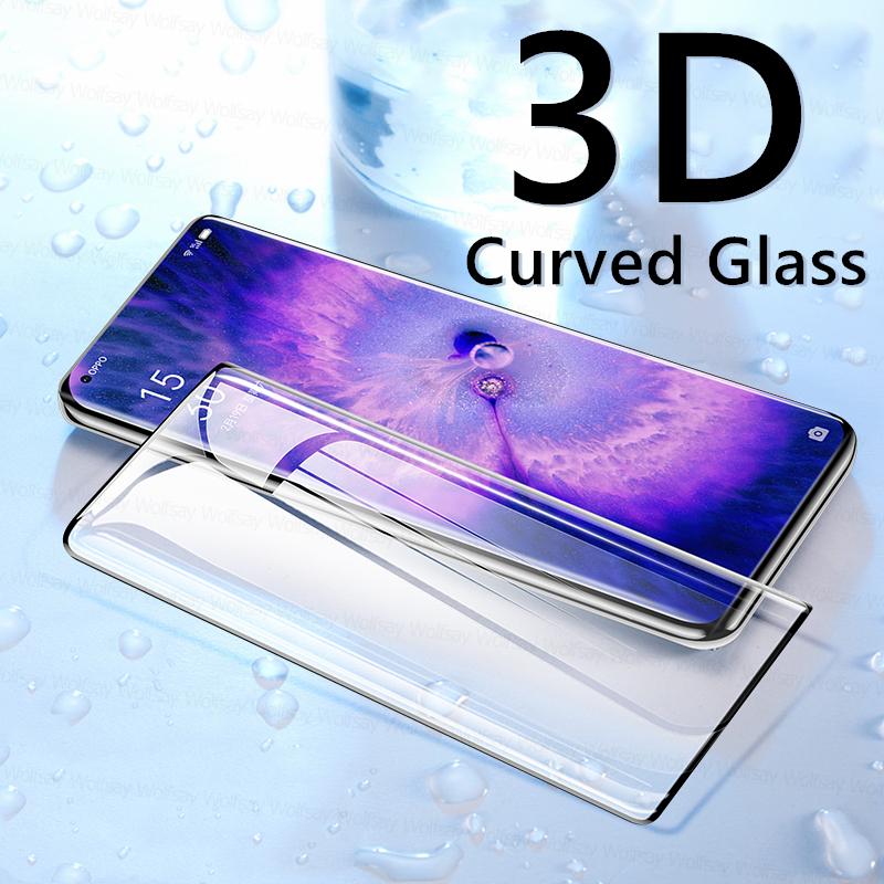 3D Curved Glass For OPPO Find X5 Pro Glass OPPO Find X3 X5 X6 Pro Screen Protector Tempered Glass Protective Film Find X5 Pro