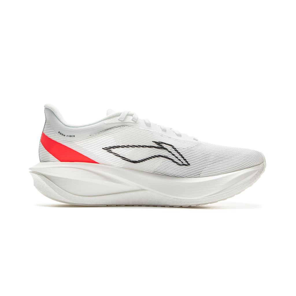 Li Ning Feidian 5 Challenger Scarpe da Corsa con Piastra in Carbonio Tecnologia Ultraleggera Uomo Scarpe da Corsa Standard-Bianco ARMV001-1