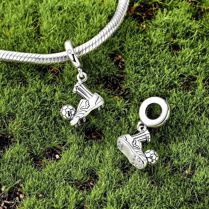 Original Copper Charms Beads Crown Football Trophy Carp Cat Charms Fit Bracelet Bangle Necklace Woman Jewelry Gift