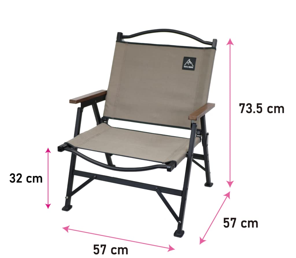 RATELWORKS STORAGE COMPACT Ideal for Outdoor and Made of Natural Wood and Durable This Compact Chair Offers Compact Storage In Black CHAIR, Camping,