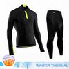 2025 Pro Team Winter Thermal Fleece Cycling Jersey Set Long Sleeve Bicycle Clothing Mtb Bike Wear Maillot Ropa Ciclismo Cycling