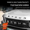 3D Front Hood Letter Emblems - Perfect for Traveler's Style Customization