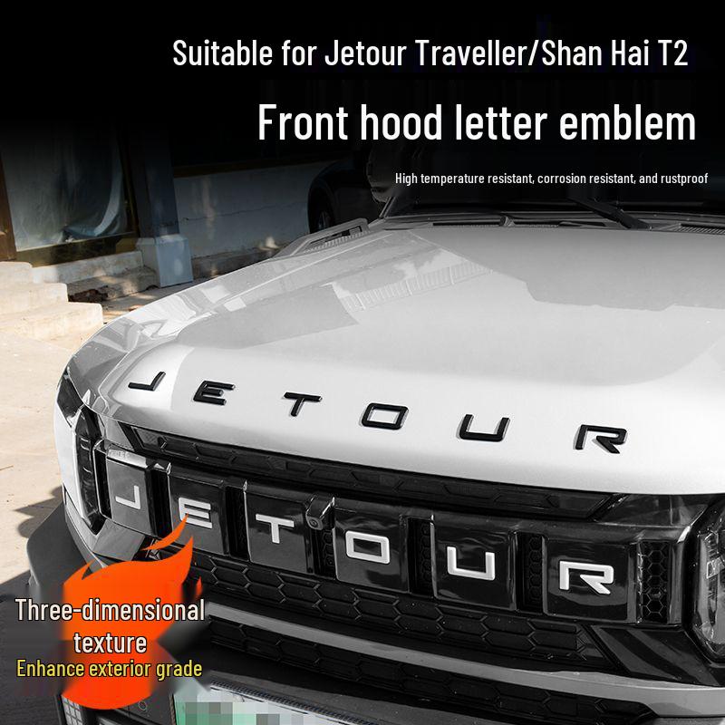 3D Front Hood Letter Emblems - Perfect for Traveler's Style Customization