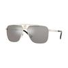 Versace Brand Logo Metal Aviator Sunglasses Men's Light 57631038 VE223812526G-light Gold 61