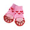 4Pcs/set Fashion Cats Shoe Pet Supplies Anti-Slip Dog Shoes Puppy Boots Knitted Socks