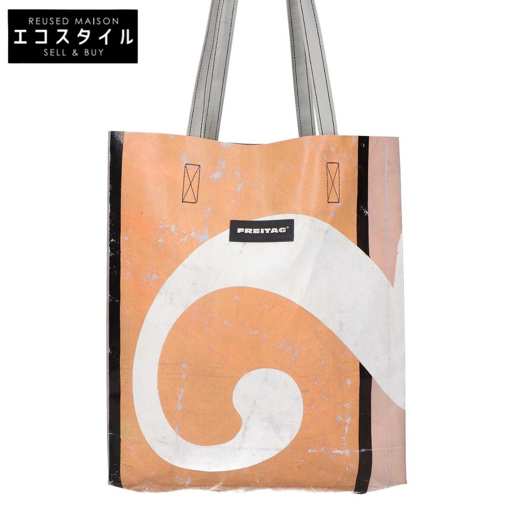 FREITAG F91 PRITCHETT Pritchett Tote Bag Yellow/White/GrayUsed