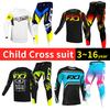 Motocross dişli seti çocuklar için 4 5 6 7 8 9 10 11 12 13 yaş Genç çocuk Motosiklet erkek kız Jersey Pantolon Kitleri yarış kıyafeti Off-road Enduro MX MTB