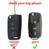 Silikon Bilnøkkeldeksel Nøkkeldeksel For VW UP Polo Golf 6 Passat B5 Touran Caravelle Jetta Caddy Touareg For Skoda Fabia Octavia A5