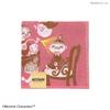 JIKAN STYLE Moomin Gauze Gauze Pile Pink and 25 x 25 05872 Handkerchief, Triple-Ply Handkerchief, Outer, Lining, 100% Cotton, Brown, Approx. cm,