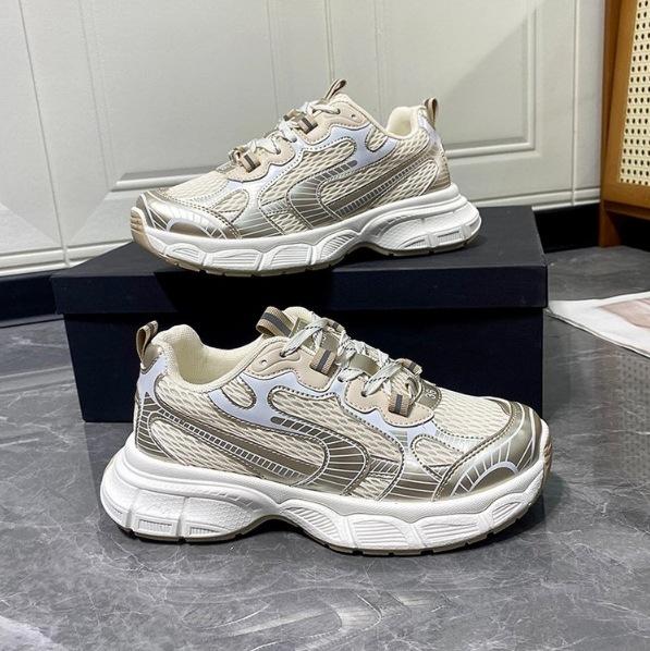 Mesh Breathable Fashion Casual Sports Shoes Women's Platform Lightweight Running Shoes 2025 Spring New Height-increasing Dad Shoes