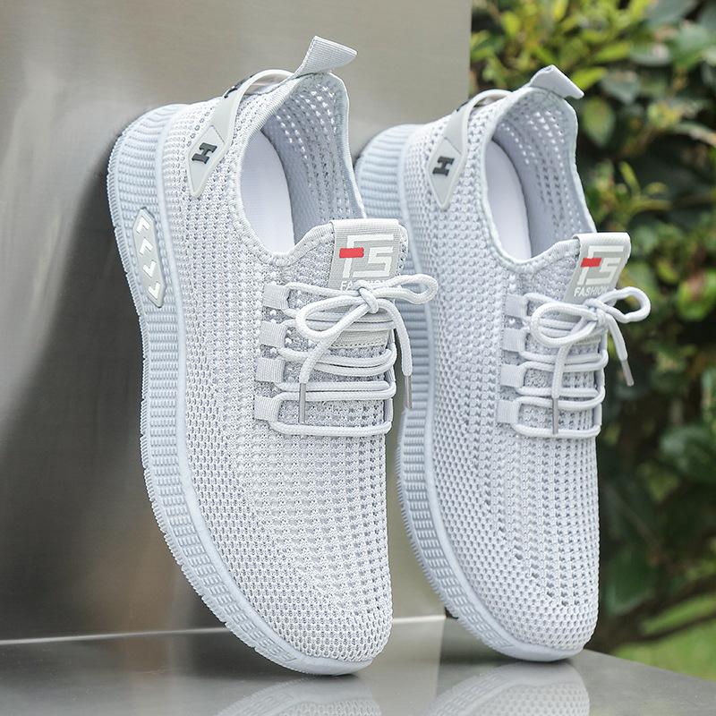 Summer New Breathable Hollow Mesh Shoes Casual Sports Shoes Mesh Coconut Shoes
