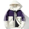 Men's new down jacket winter trend hooded jacket couple men's and women's same thickened white duck down cold top