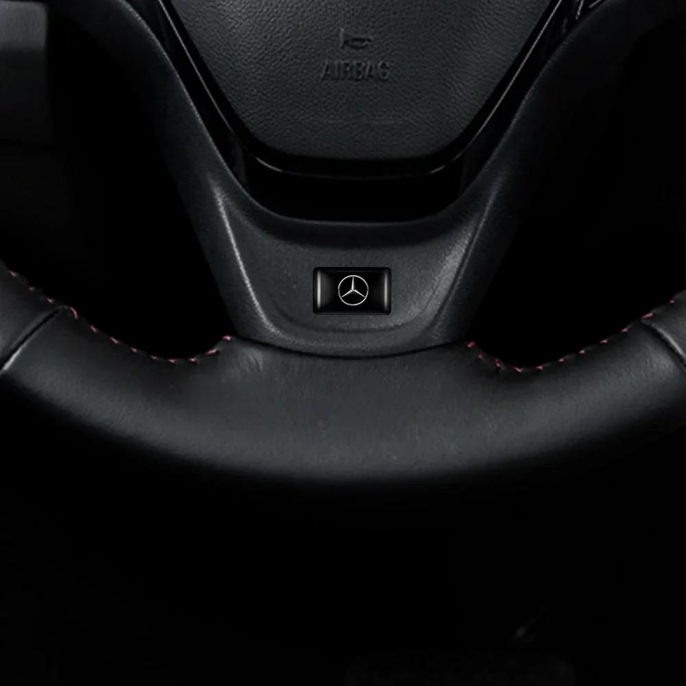 Car Sticker 2025 Hot For Benz 10/20/50Pcs Car Styling 3D Epoxy Stickers Auto Interior Decoration Decals for Mercedes Benz AMG Cl