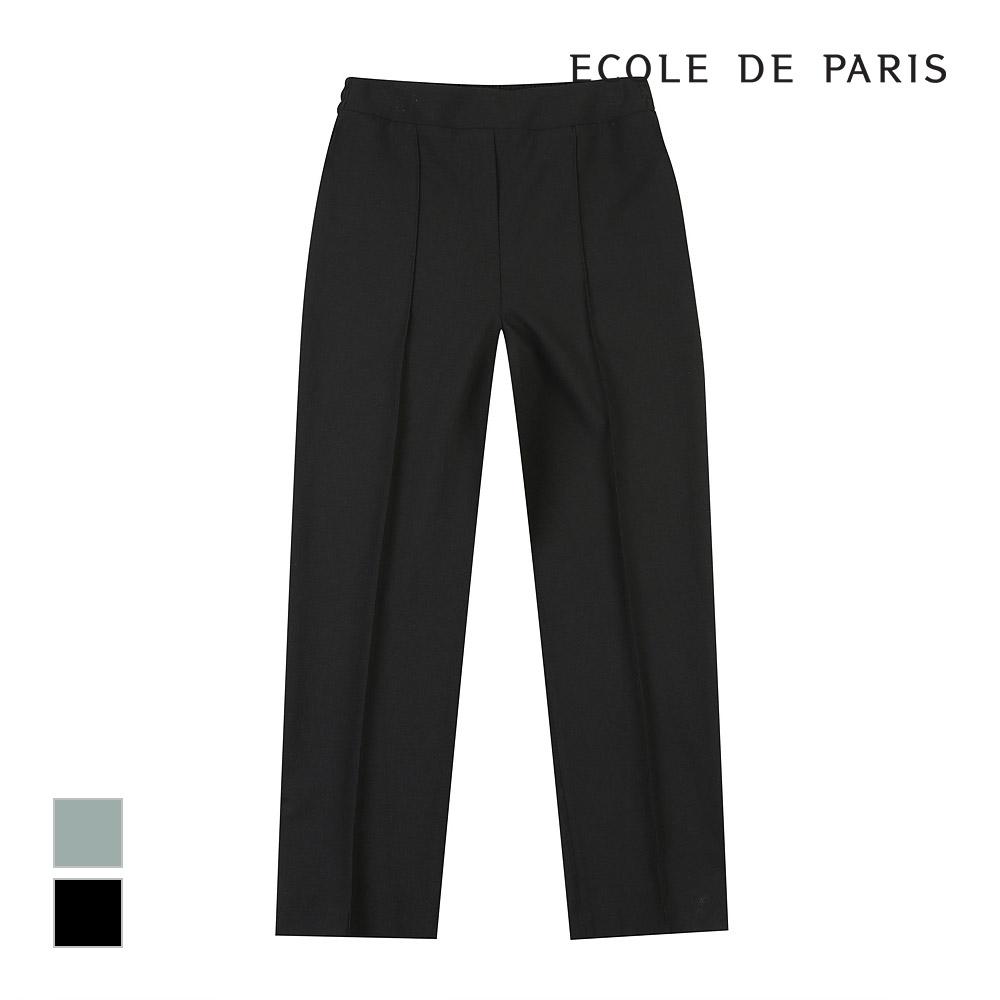 ECOLEDEPARIS Back Elastic Straight Fit Pants_Cb18Wpc030Z