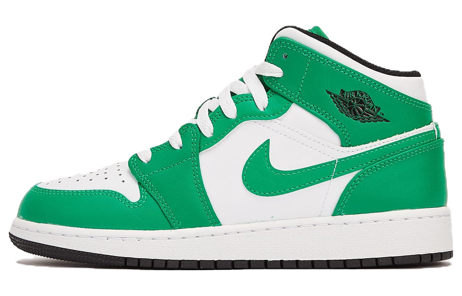 Jordan 1 Mid Lucky Green GS DQ8423-301 36
