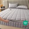 5-Sides Fuffy Enclosed Mattress Cover with Zipper Dust-Proof Fitted Sheet for Double Queen King Bed Thicken Mattress Protector
