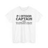 Pontoon Captain Definition T Shirt, Boating Sailing Lovers Boat Funny Shirt