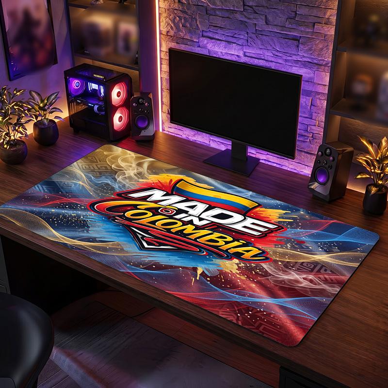 Colombia Football Crest Mouse Pad, Extended Non Slip Rubber Desk Mat for Gaming Office Laptop Fan Gift