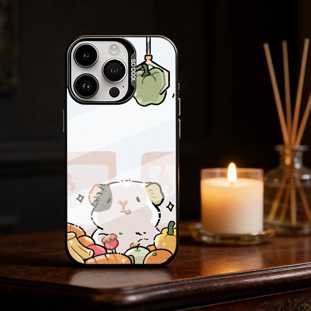 H-Healing Guinea Pig Phone Case Color Silver Shell For IPhone 17 16 15 14 13 12 11 Pro Max Plus