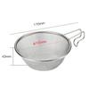Stainless Steel Colander Stainless Steel Mesh Strainer Camping Supplies for Outdoor Camping Fishing Cooking Tool