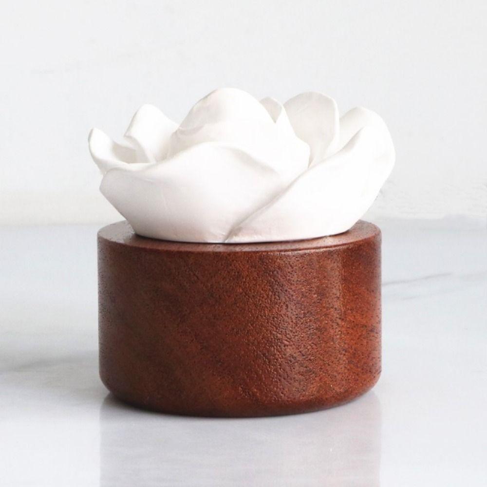 Handmade Car Air Fresheners Decorations Wooden Base Perfume Diffuser Stone  Essential Oil