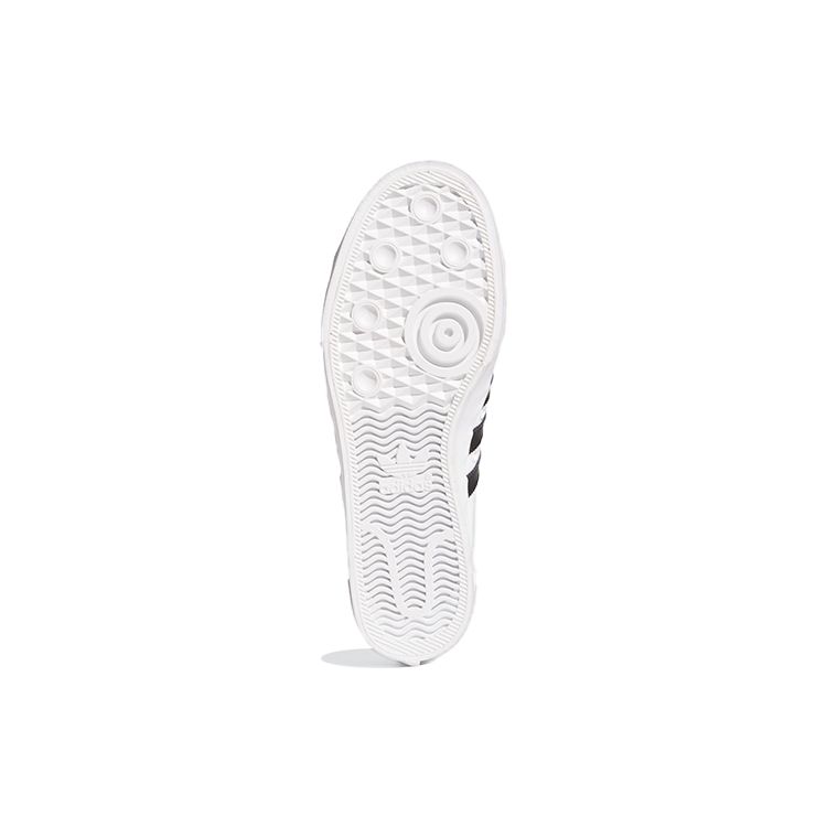 Adidas Originals Nizza Retro Casual Shock Absorbing Durable Low-Top Skate Shoes Unisex Sneakers Black White FY7107