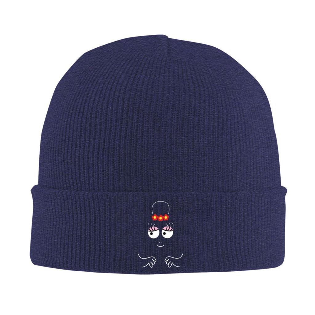 Barbapapa Barbamama Knitted Hat for Women Men Skullies Beanies Winter Hat Cartoon Warm Caps