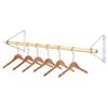 Wall-Mounted Solid Wood Display Rack for Children's and Women's Clothing