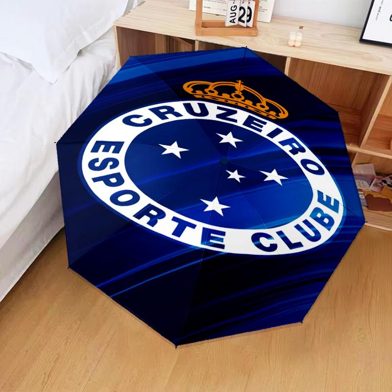 1PC Fc Esporte Printed Umbrella Folding umbrella, automatic umbrella 8-Frame for Travel, camping Fan gifts Christmas Gifts
