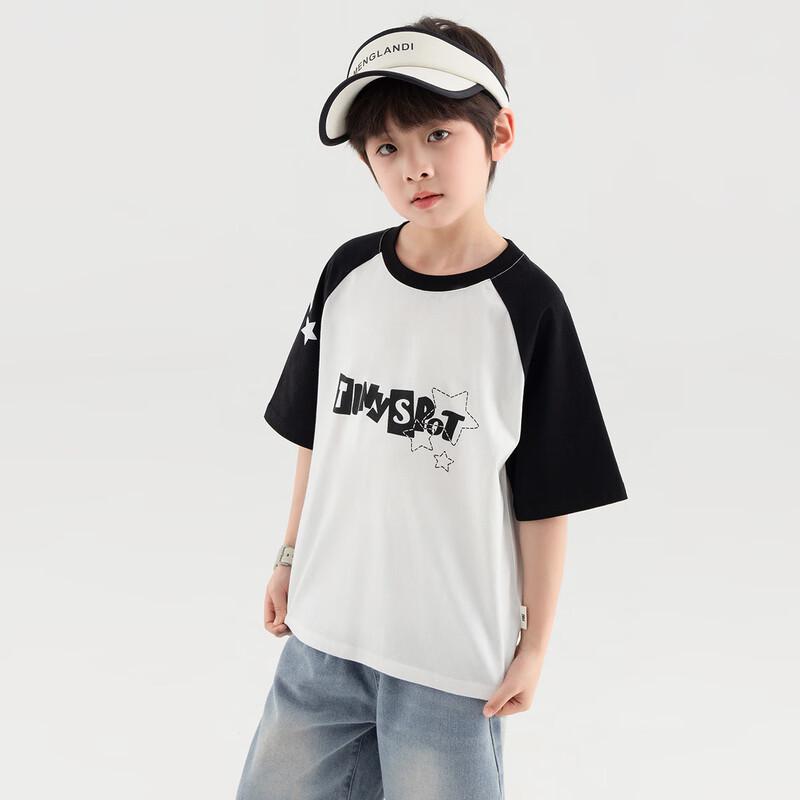 Duoduojia Boy's Cooling Printed Cotton T-Shirt