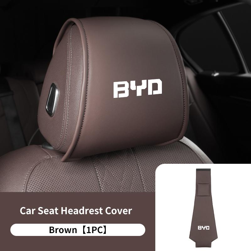 Car Seat Headrest Cover Support Neck Pillow Case Accessories For BYD For Tang F3 E6 Atto Yuan Plus Song Max F0 G3 I3
