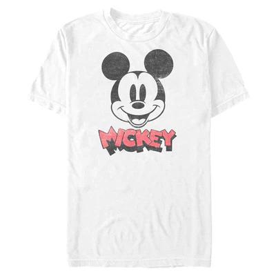 The 2026 Summer New Poster Vacation Mickey Patterned Tshirt Is A Loose Casual Tshirt for Adults and Children with An Oneck