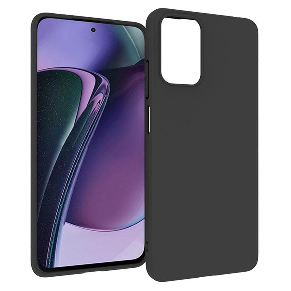 

For Motorola Moto E14 4G/G04 4G/G04s 4G/G24 4G Case Matte Finish Soft TPU Phone Cover (Big Rear Lens Hole) Black