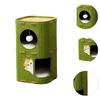 2 Storey Cat Bed Cave Nest Hut Covered Tunnel Condo Cat House Enclosed Bed for Outside Sleeping Indoor Outdoor Cats Kitty Pet