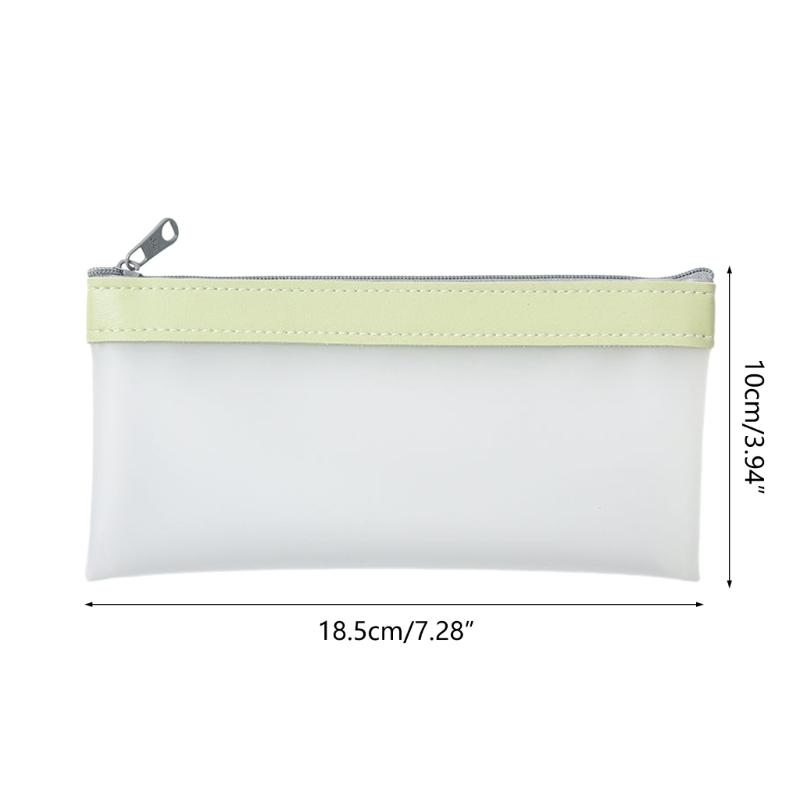Pencil Case Pen Case Zipper Pouch Clear Stationery Bag Pencil Holder Pencil Bag for Ballpoint Pens Markers Erasers