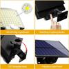 190 LED Solar Light Outdoor Motion Sensor IP65 Waterproof Emergency Wall Lamp Bright Spotlight Security Lights for Garage Garden