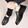 Fashion Genuine Leather Slip-on Mocassin Handmade Casual Loafers Soft Comfort Man Business Shoes Fashion New Flats Brand Men Dress Shoes