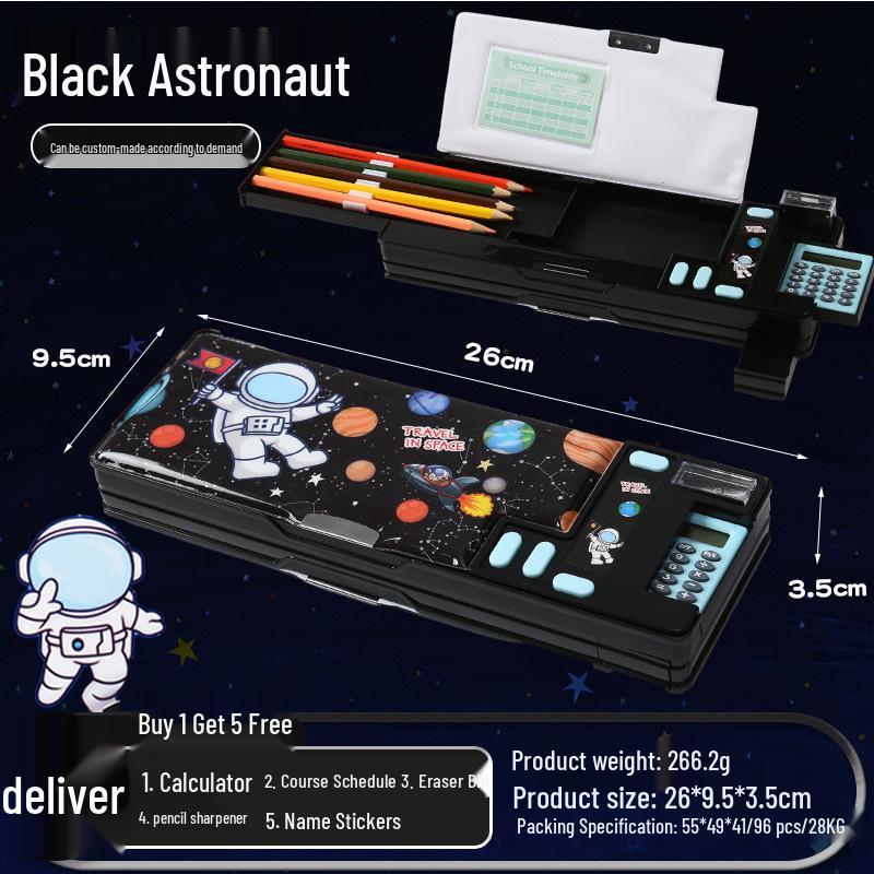 Multi-functional Cartoon Pencil Case - Large Capacity Stationery Organizer