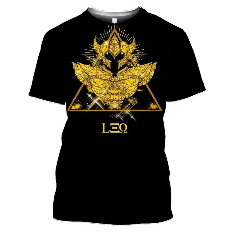 Anime Saint Seiya 3D Print T-Shirts Streetwear Casual Men Women Fashion Short Sleeve T Shirt O-Neck Male Tees Tops Clothing