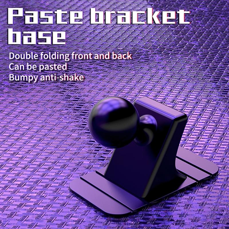 Car Phone Holder 17mm Ball Head Base Auto Air-Vents Stand Dashboard Mount Suction Base Anti-skid Bracket