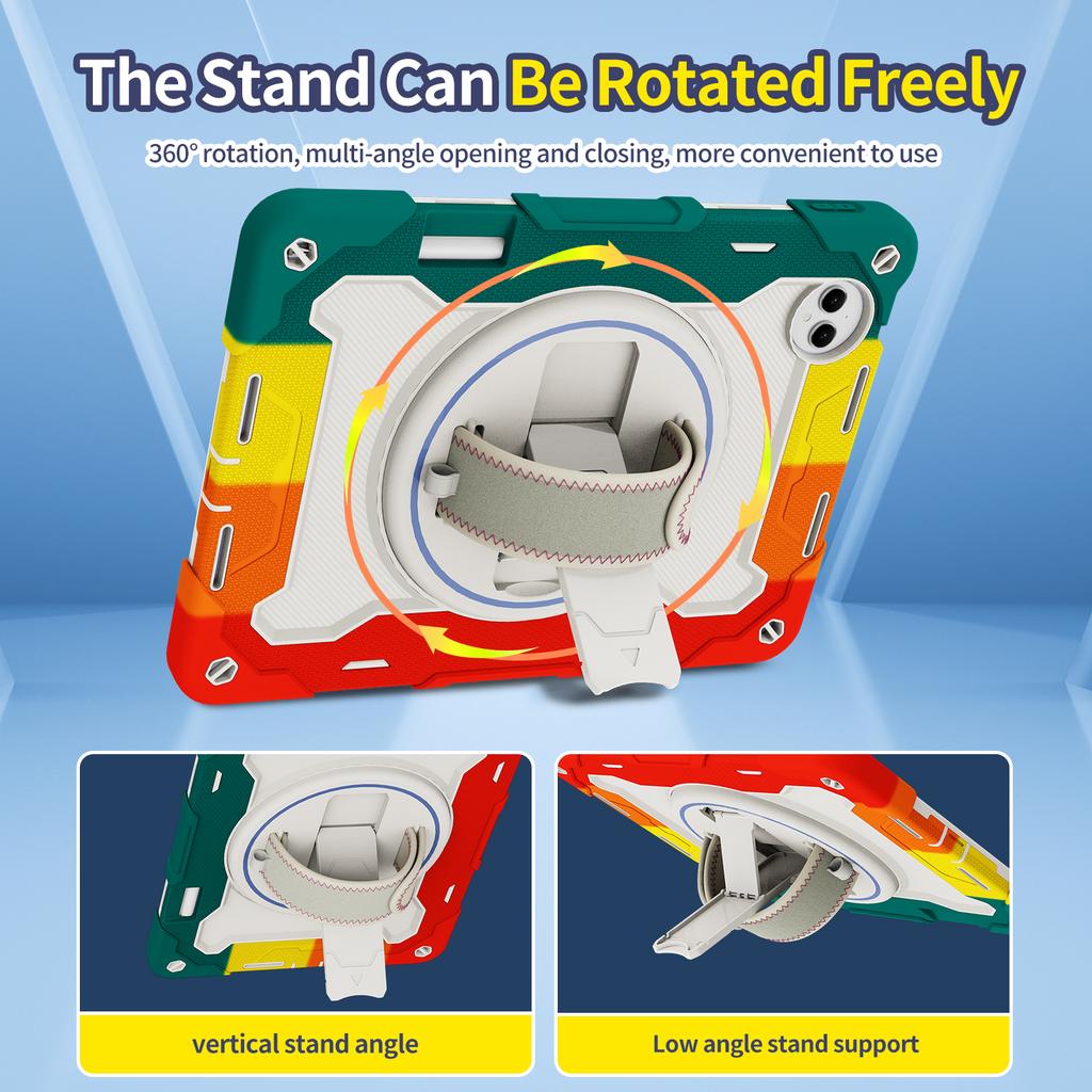 Rugged Case Universal for Huawei MatePad Pro 12.2 2025 2024 MRDI-W09 MRO-W00 W09 W10 AL10 Heavy Duty 360 Rotating Stand Cover