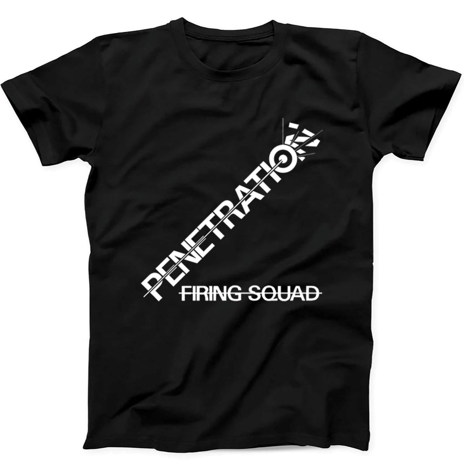 Penetration Firing Squad Punk Rock Music Gift Tee Black T Shirt B565 2XL
