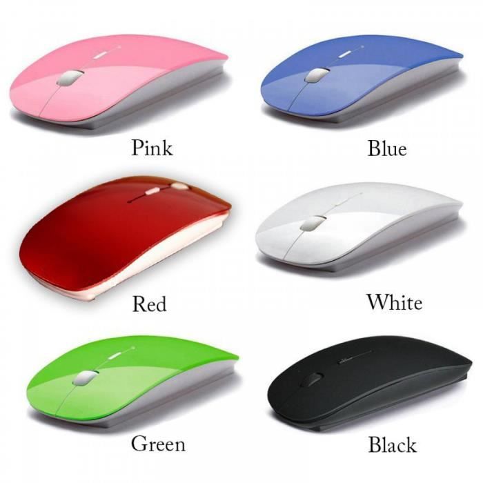 Wireless Mouse - Other - Ultra Thin - Ergonomic - 2400 DPI - Pink