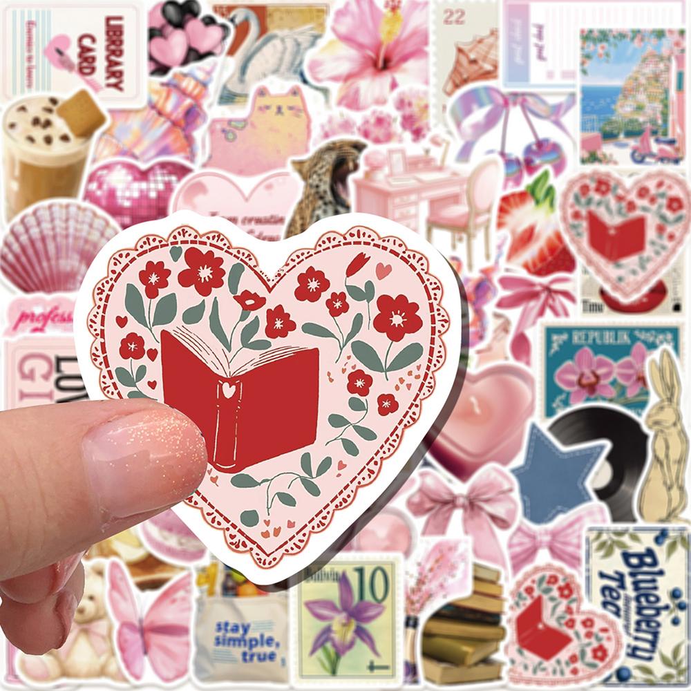 10/30/50pcs INS Style Cartoon Aesthetic Stickers DIY Stationery Phone Notebook Laptop Waterproof Cute Decoration Sticker Kid Toy