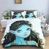 Copripiumino Federa Set Biancheria da Letto con Motivo del Film Avatar Decorazione Camera da Letto Adulto Ragazzo Ragazza Regalo di Compleanno Singolo Matrimoniale Taglia Grande