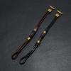 Vintage Mens Leather Bracelet Handmade Weaven Wax Rope Braslet Bangle Accessories Hombre Hiphop Rock Wrap Braclet Gifts For Him