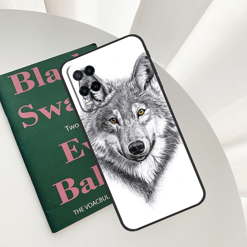 Wolf Art Case For Oppo A52 A72 A76 A96 A54 A74 A94 A54S A57S A58 A78 A98 A57 A77 A15 A16 A17 Cover
