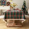 Rustic Plaid Tablecloth Dining Table Christmas Decor Picnic Cafe Home Dcor Cotton Blend
