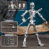 1 Set Multi-Articulable Skull And Bone Puppet Decoration Magnetic 3D Skull Model Assembly Toy Action Figures Anime Game